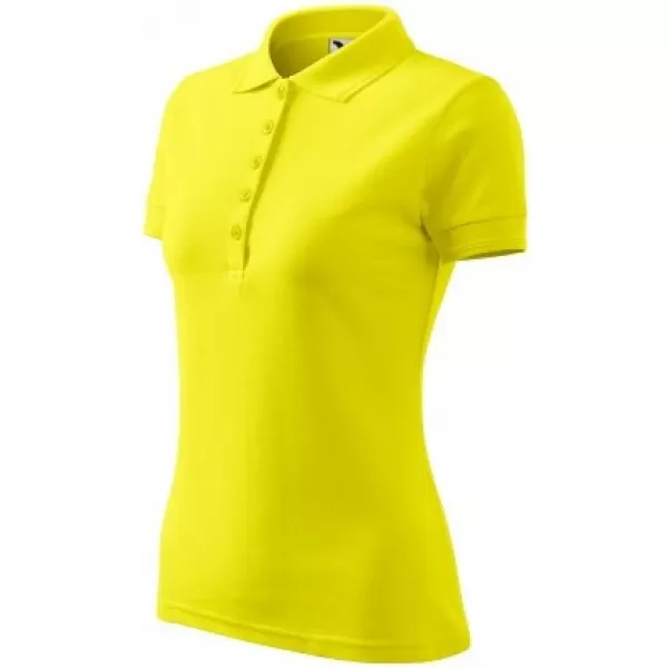  Damen-T-Shirt mit Kragen MALFINI PIQUE POLO 210 ZITRONE 