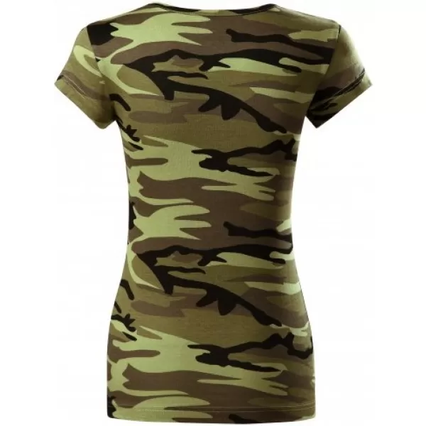  Damen-T-Shirt MALFINI CAMO PURE 122 TARNGRÜN 