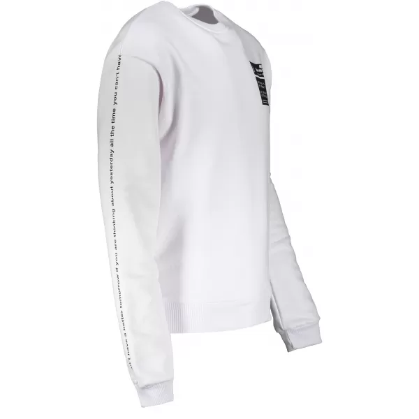  Herren Sweatshirt OMBRE AB1046 WEIß 