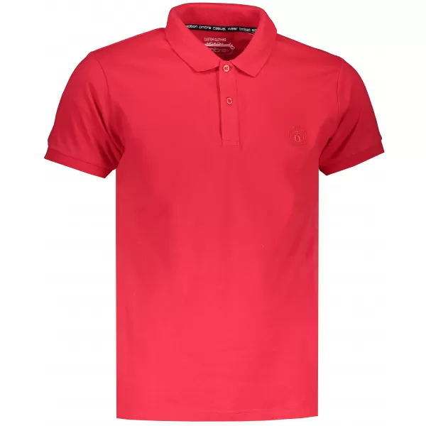  Herren t -Shirt mit einem Kragen OMBRE AS1048 ROT 