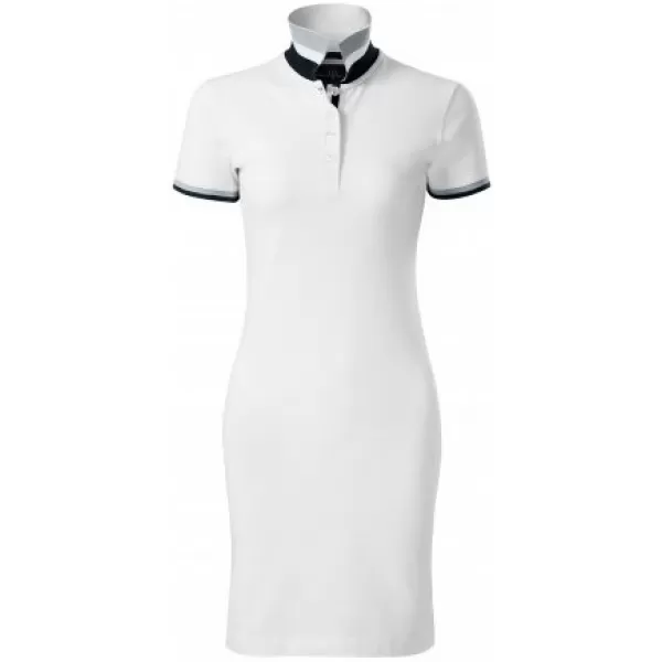  Damenkleid mit Kragen MALFINI PREMIUM DRESS UP 271 WEIß 