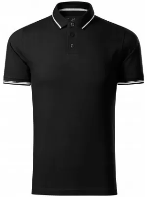 Herren-T-Shirt mit Kragen MALFINI PREMIUM PERFECTION PLAIN 251 SCHWARZ