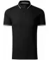 Herren-T-Shirt mit Kragen MALFINI PREMIUM PERFECTION PLAIN 251 SCHWARZ