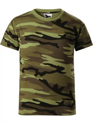 Kinder-T-Shirt MALFINI CAMOUFLAGE 149 TARNGRÜN