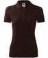 Damen-T-Shirt mit Kragen MALFINI PIQUE POLO 210 KAFFEE