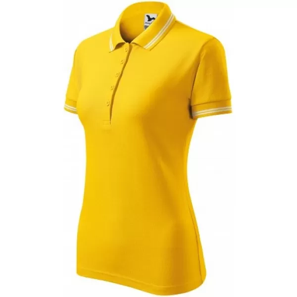  Damen-T-Shirt mit Kragen MALFINI URBAN 220 BERNSTEIN 