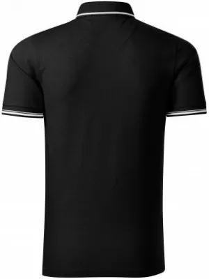 Herren-T-Shirt mit Kragen MALFINI PREMIUM PERFECTION PLAIN 251 SCHWARZ