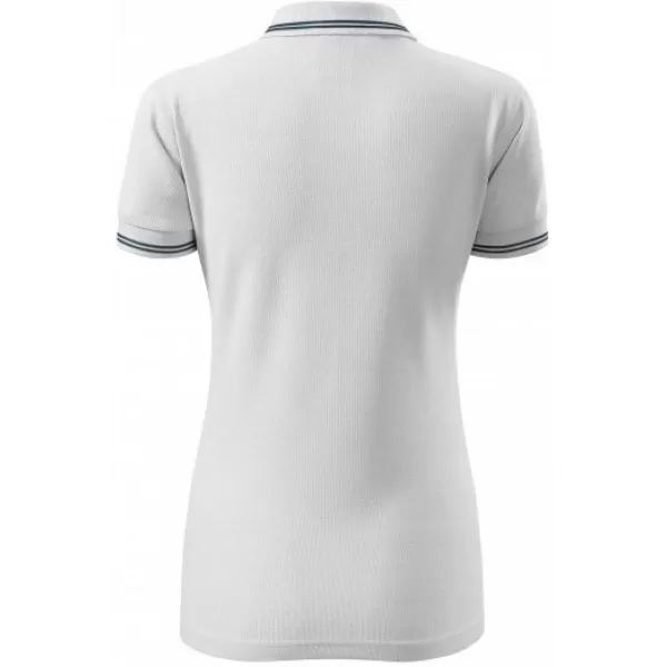  Damen-T-Shirt mit Kragen MALFINI URBAN 220 WEIß 