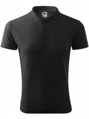 Herren-T-Shirt mit Kragen MALFINI PIQUE POLO 203 EBENHOLZGRAU