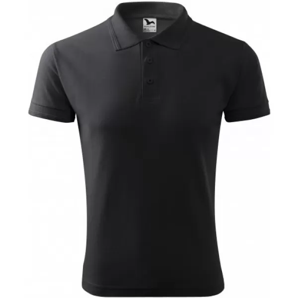  Herren-T-Shirt mit Kragen MALFINI PIQUE POLO 203 EBENHOLZGRAU 