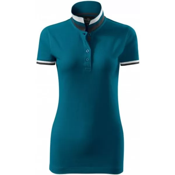  Damen-T-Shirt mit Kragen MALFINI PREMIUM COLLAR UP 257 KEROSIN 