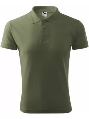 Herren-T-Shirt mit Kragen MALFINI PIQUE POLO 203 KHAKI