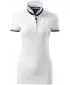 Damen-T-Shirt mit Kragen MALFINI PREMIUM COLLAR UP 257 WEIß