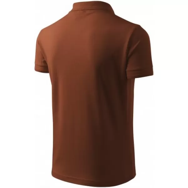  Herren-T-Shirt mit Kragen MALFINI PIQUE POLO 203 SCHOKOLADE 