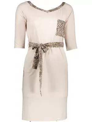 Kleid NUMOCO A278-2 BEIGE