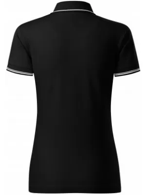 Damen-T-Shirt mit Kragen MALFINI PREMIUM PERFECTION PLAIN 253 SCHWARZ