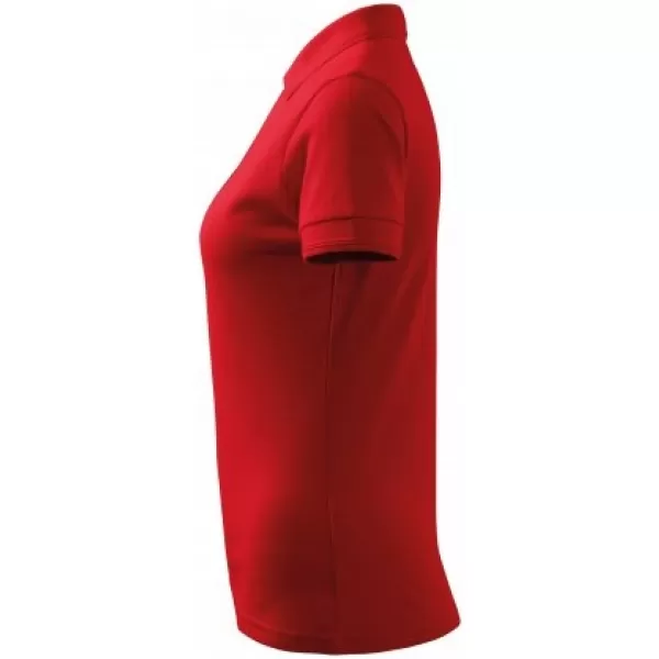  Damen-T-Shirt mit Kragen MALFINI PIQUE POLO 210 ROT 