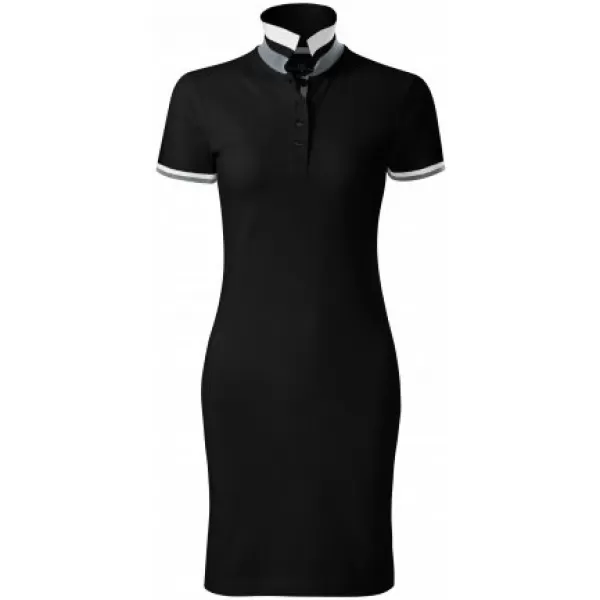  Damenkleid mit Kragen MALFINI PREMIUM DRESS UP 271 SCHWARZ 