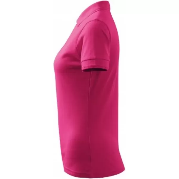  Damen-T-Shirt mit Kragen MALFINI PIQUE POLO 210 MAGENTA 