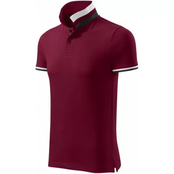  Herren-T-Shirt mit Kragen MALFINI PREMIUM COLLAR UP 256 GRANAT 