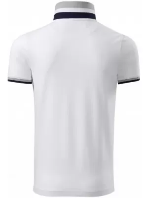 Herren-T-Shirt mit Kragen MALFINI PREMIUM COLLAR UP 256 WEIß
