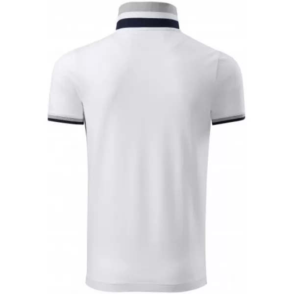  Herren-T-Shirt mit Kragen MALFINI PREMIUM COLLAR UP 256 WEIß 