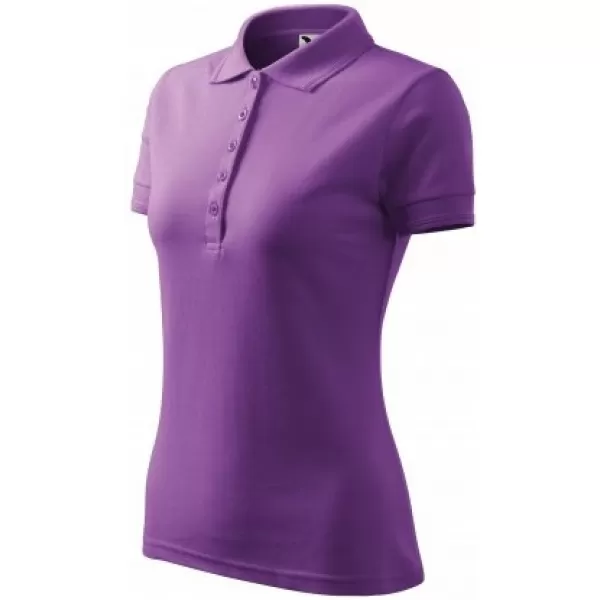  Damen-T-Shirt mit Kragen MALFINI PIQUE POLO 210 LILA 