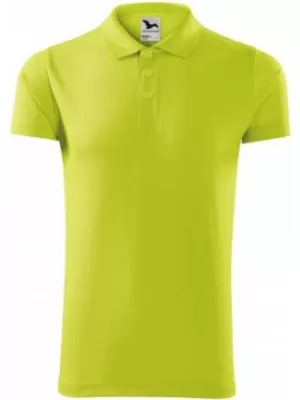Herren-Funktions-T-Shirt mit Kragen MALFINI VICTORY 217 KALK