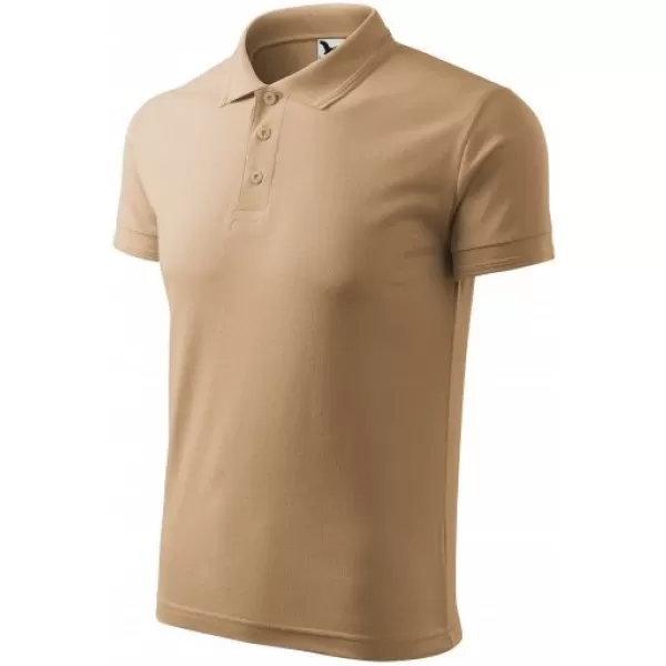  Herren-T-Shirt mit Kragen MALFINI PIQUE POLO 203 SANDIG 