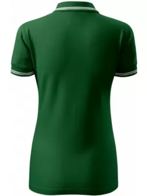 Damen-T-Shirt mit Kragen MALFINI URBAN 220 FLASCHENGRÜN
