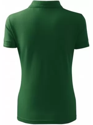 Damen-T-Shirt mit Kragen MALFINI PIQUE POLO 210 FLASCHENGRÜN