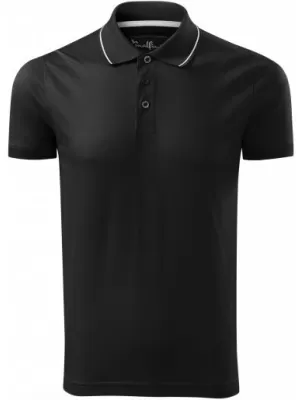 Herren-T-Shirt mit Kragen MALFINI PREMIUM GRAND 259 SCHWARZ