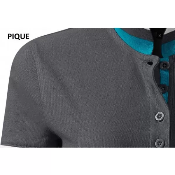  Herren-T-Shirt mit Kragen MALFINI PREMIUM COLLAR UP 256 HELLES ANTHRAZIT 