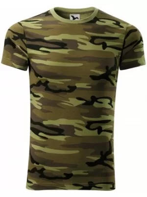 Herren-T-Shirt MALFINI CAMOUFLAGE 144 TARNGRÜN