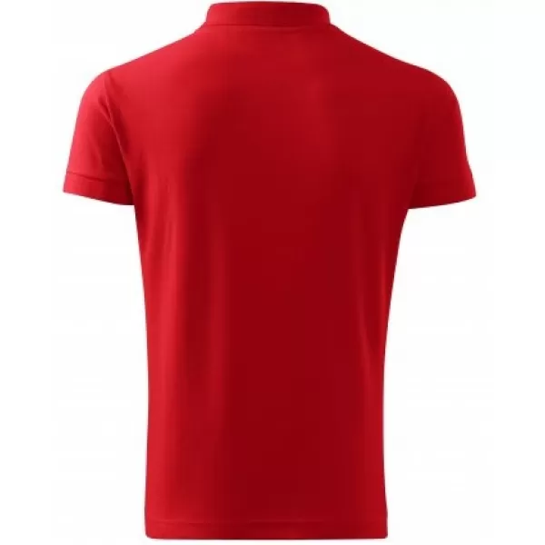  Herren-T-Shirt mit Kragen MALFINI HEAVY 215 ROT 