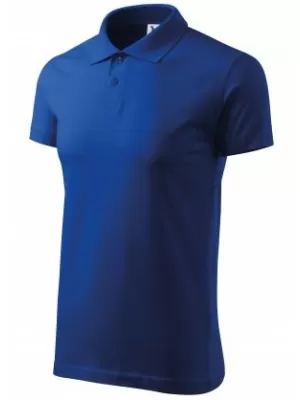 Herren-T-Shirt mit Kragen MALFINI SINGLE J. 202 KÖNIGSBLAU