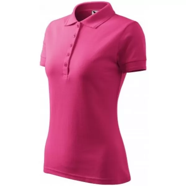  Damen-T-Shirt mit Kragen MALFINI PIQUE POLO 210 MAGENTA 