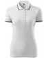 Damen-T-Shirt mit Kragen MALFINI URBAN 220 WEIß