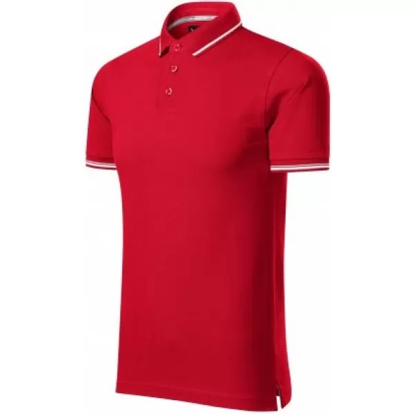  Herren-T-Shirt mit Kragen MALFINI PREMIUM PERFECTION PLAIN 251 ROTE FORMEL 