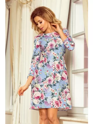 Kleid NUMOCO ALICE A195-9 HELLBLAU