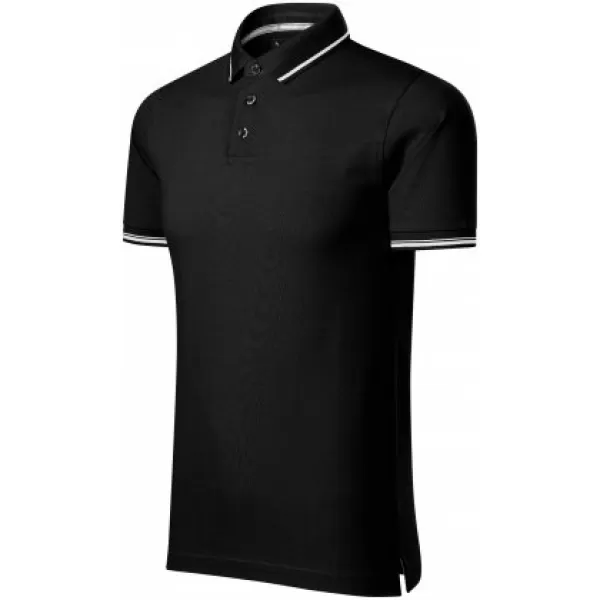  Herren-T-Shirt mit Kragen MALFINI PREMIUM PERFECTION PLAIN 251 SCHWARZ 
