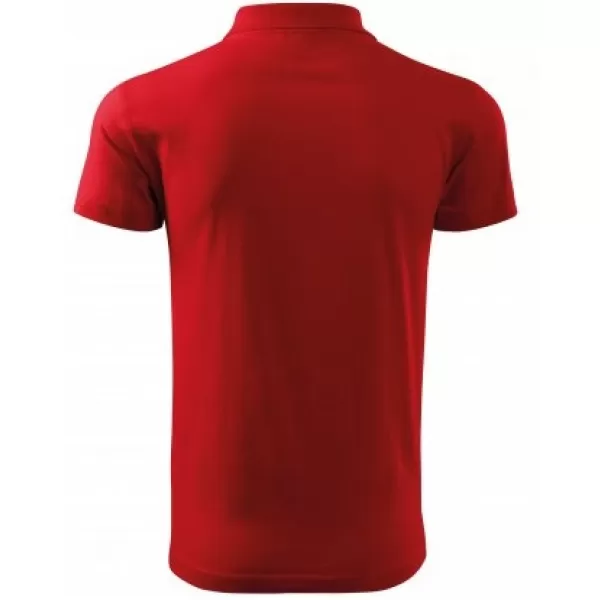  Herren-T-Shirt mit Kragen MALFINI SINGLE J. 202 ROT 