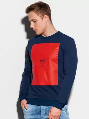 Herren -Sweatshirt OMBRE AB1045 MARINE