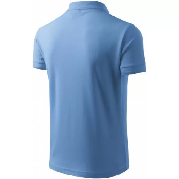  Herren-T-Shirt mit Kragen MALFINI PIQUE POLO 203 HIMMELBLAU 