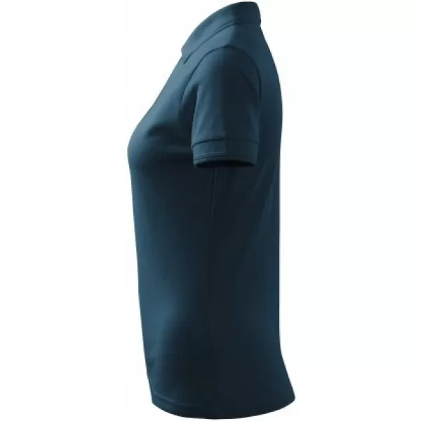  Damen-T-Shirt mit Kragen MALFINI PIQUE POLO 210 MARINEBLAU 