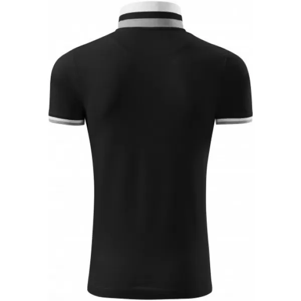  Herren-T-Shirt mit Kragen MALFINI PREMIUM COLLAR UP 256 SCHWARZ 