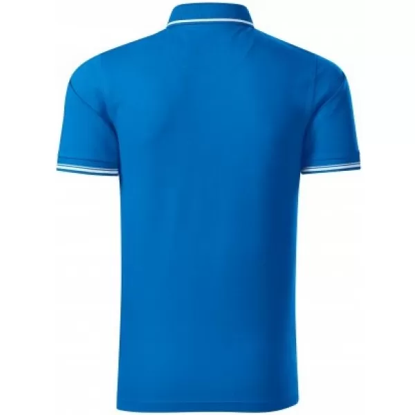  Herren-T-Shirt mit Kragen MALFINI PREMIUM PERFECTION PLAIN 251 SCHNORCHEL BLAU 