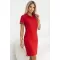 Damenkleid mit Kragen MALFINI PREMIUM DRESS UP 271 ROTE FORMEL