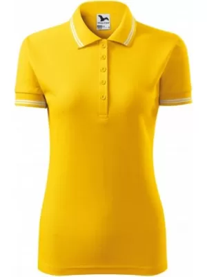 Damen-T-Shirt mit Kragen MALFINI URBAN 220 BERNSTEIN