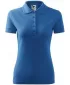 Damen-T-Shirt mit Kragen MALFINI PIQUE POLO 210 AZURBLAU